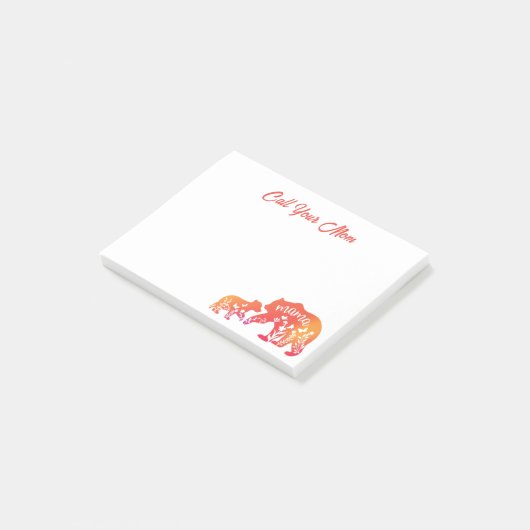 Bel je mama Beer Post-it Notes (Schuin)
