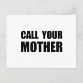 Bel je moeder briefkaart (Voorkant)