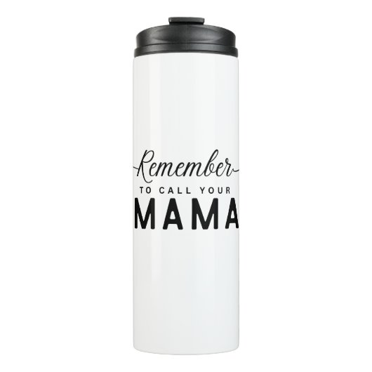Bel je moeder cadeau voor haar thermosbeker (Voorkant)