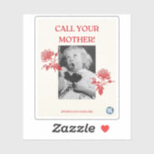 Bel je moeder! Engels Sticker (Vel)