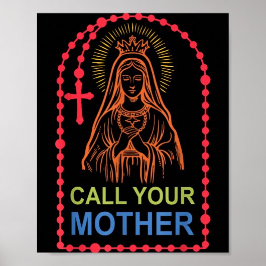 Bel je moeder poster (Voorkant)