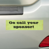bel je sponsor bumpersticker (Op auto)