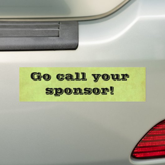 bel je sponsor bumpersticker (Op auto)