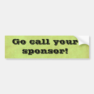 bel je sponsor bumpersticker