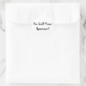 bel je sponsor ronde sticker (Tas)