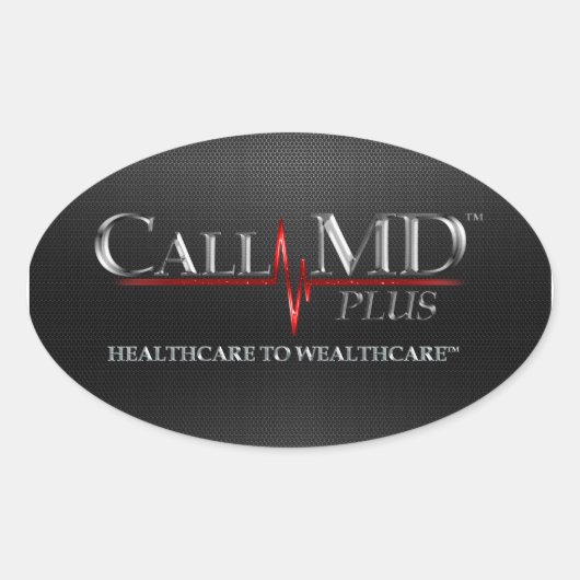 Bel MD Plus-Stickers Ovale Sticker (Voorkant)