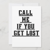 Bel me als je kwijt raakt kaart (Voorkant)