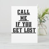 Bel me als je kwijt raakt kaart (Staand voorkant)