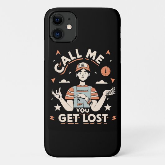 bel me als je verdwaald bent Case-Mate iPhone case (Achterkant)