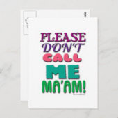 Bel me alsjeblieft Mam. Briefkaart (Voorkant / Achterkant)