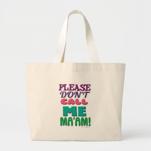 Bel me alsjeblieft Mam. Grote Tote Bag (Voorkant)