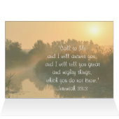 Bel me, bijbelversie Jeremiah 33:3 Kaart (Binnen Horizontaal (Boven))