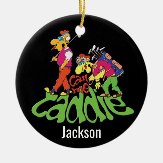 Bel me Caddie 🏌️ ‍ ♂️ Keramisch Ornament (Voorkant)