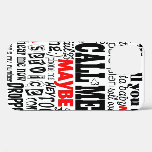 Bel me Case-Mate iPhone case (Achterkant (horizontaal))