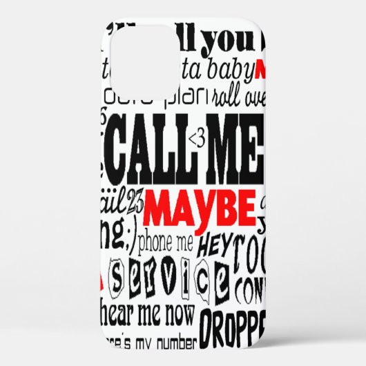 Bel me Case-Mate iPhone case (Achterkant)