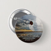 Bel me ~ Christelijke bijbelaansporing Ronde Button 5,7 Cm (Voorkant /achterkant)