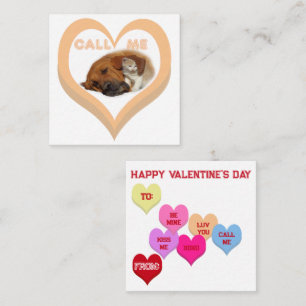BEL ME Critters Conversation Hearts Valentijnsdag Notitiekaartje