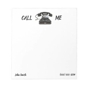 BEL ME Custom Oude Mode Telefoon Rotary Dial Notitieblok