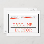 Bel me Doctor Post Card Briefkaart (Voorkant / Achterkant)