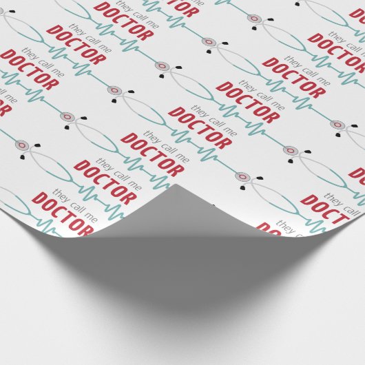 Bel me dokter cadeaupapier (Hoek)