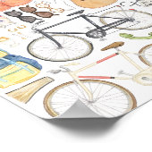 Bel me door Jouw naam Minimale illustratie schilde Poster (Hoek)