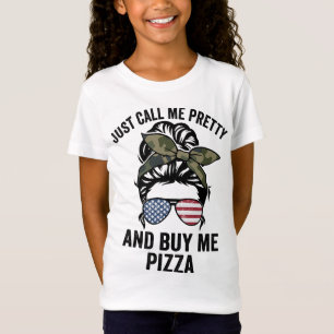 Bel me  en koop me Pizza Funny Girls P T-shirt