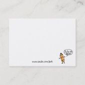 Bel me...( grappige couchaardappel ) contactkaartje (Achterkant)