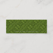 Bel me! Groene kaarten voor telefoongesprekken 2 Mini Visitekaartje (Achterkant)