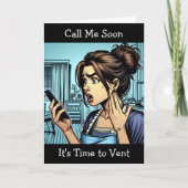 Bel me | Het is tijd om Funny Friendship te ventil Kaart (Voorkant)