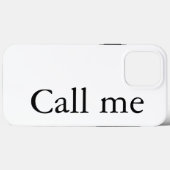 Bel me - Hoesje-Mate iPhone Case (Achterkant (horizontaal))