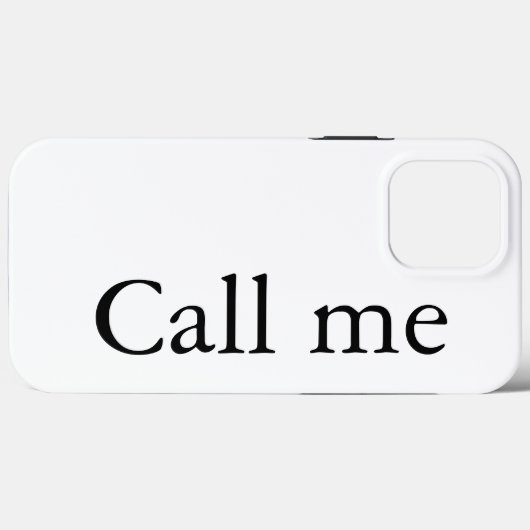 Bel me - Hoesje-Mate iPhone Case (Achterkant (horizontaal))