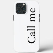 Bel me - Hoesje-Mate iPhone Case (Achterkant)