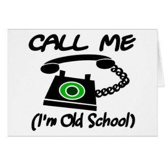 Bel me, ik ben een oude school met Retro Telefoon