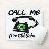 Bel me, ik ben een oude school met Retro Telefoon Muismat (Met muis)