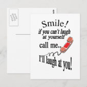 Bel me, ik zal naar je lachen. Cynical and Zeer Fu Briefkaart (Voorkant / Achterkant)