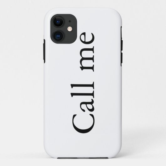 Bel me - iPhone Case (Achterkant)