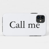 Bel me - iPhone Case (Achterkant (horizontaal))