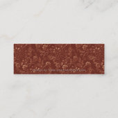 Bel me! Kaarten voor het geluidsprofiel van koper Mini Visitekaartje (Achterkant)