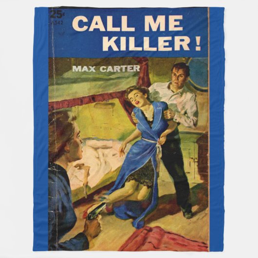 Bel me Killer pulp ficcover Fleece Deken (Voorkant)