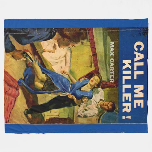 Bel me Killer pulp ficcover Fleece Deken (Voorkant (Horizontaal))