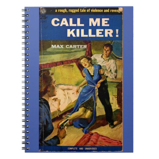 Bel me Killer pulp ficcover Notitieboek (Voorkant)