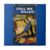 Bel me Killer pulp ficcover Tegeltje (Voorkant)