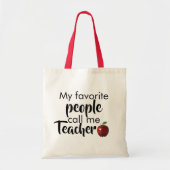 Bel me leraar tote bag (Voorkant)