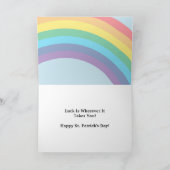 Bel me Lucky Irish Gnome St Patricks Day Holiday Bedankkaart (Binnen)