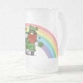 Bel me Lucky Irish Gnome St Patricks Day Matglas Bierpul (Voorkant rechts)