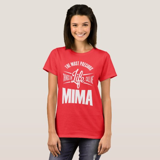 Bel me Mima T-shirt (Voorkant volledig)