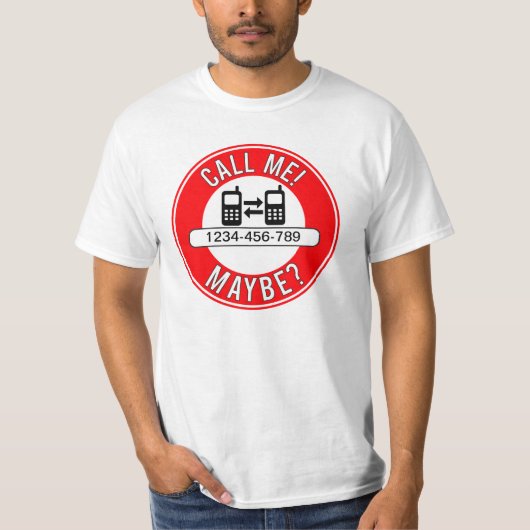 Bel me misschien? t-shirt (Voorkant)