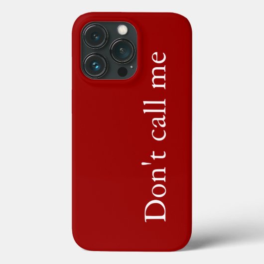 Bel me niet - Hoesje-Mate iPhone Case (Achterkant)