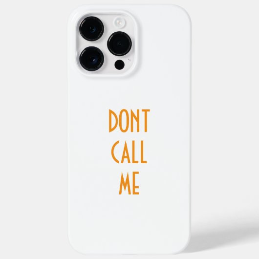"BEL ME NIET" iPhone 14 Pro Max hoesje (Achterkant)