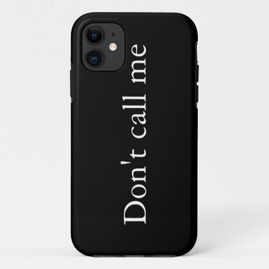 Bel me niet - iPhone case (Achterkant)